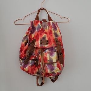 Watercolor Drawstring Backpack